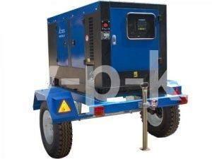 Дизельный генератор ТСС АД-18С-Т400-1РКМ7 в шумозащитном кожухе на прицепе с АВР