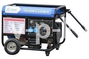 Бензиновый генератор ТСС GGW 5.5/250E-R в шумозащитном кожухе