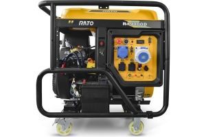 Бензиновый генератор RATO R19000D электростартер + колесный комплект  фото