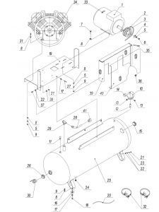 Кран G3/4 для 500lt100