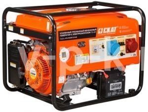 Бензиновый генератор Скат УГБ-7500ЕТ трехфазная  фото