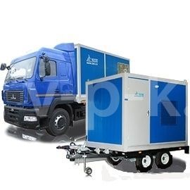 Дизельный генератор ТСС АД-450С-Т400-1РМ17 на прицепе с АВР