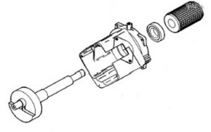 4280230000 Картер в сборе трёхфазного двигателя
