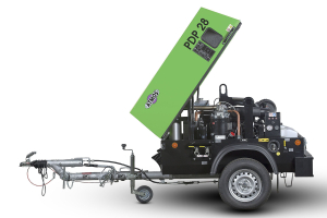 Винтовой компрессор ATMOS PDP28 12 регулируемый с тормозом дизельный передвижной фото