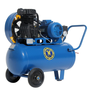 Поршневой компрессор АСО Бежецк К11/10 масляный с ременным приводом фото