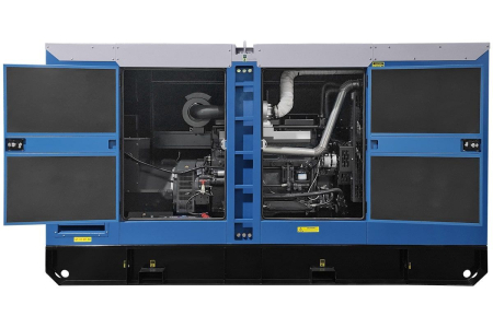 Дизельный генератор  ЭД-200-Т400 в шумозащитном кожухе на прицепе