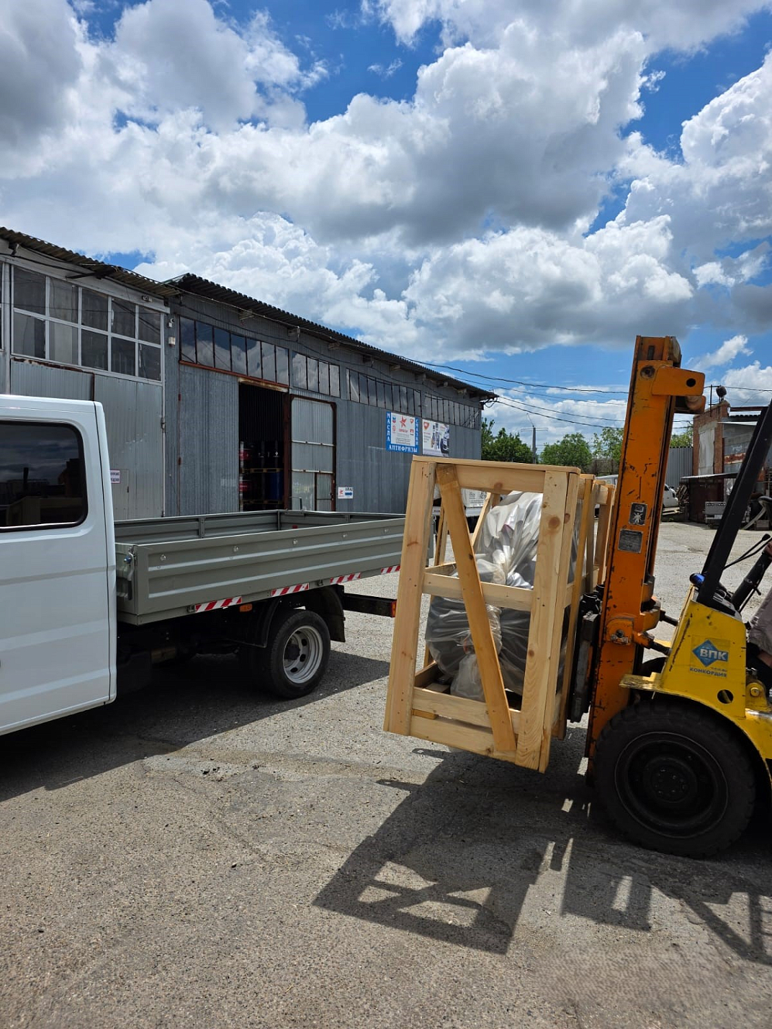 Отгрузка поршневого компрессора REMEZA СБ4/Ф-500.LB75 в г. Краснодар