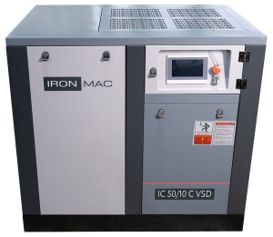 Винтовой компрессор IRONMAC IC 50/10 C VSD (IP23) электрический фото