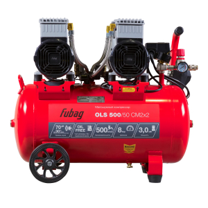 Поршневой компрессор Fubag OLS 500/50 CM2х2 + Набор пневмоинструмента Basic S1000 (3 предмета) в ПОДАРОК 646074_120111 безмасляный фото