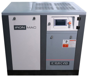 Винтовой компрессор IRONMAC IC 50/8 C VSD (IP55) электрический фото